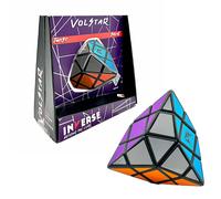 Project Genius | Inverse : Volstar Twist & Solve Puzzle - Niveau de difficulté : Moyen Puzzle portable à 10 faces et 7 couleurs Décoration amusan