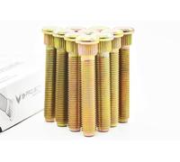 Project Innovation Lot de 10 goujons de roue allongés de 60 mm de long pour Lexus RC-F m12 x 1,5 x 60 années 2015-2021 Doré