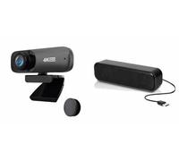 Project Telecom 4K UHD | Webcam ultra haute définition | Barre de son USB | Paquet groupé | Compatible avec Gravity