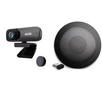 Project Telecom 4K UHD | Webcam ultra haute définition | Haut-parleur audio Bluetooth sans fil USB | Paquet groupé | Compatible avec GSI EMS