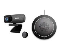 Project Telecom 4K UHD | Webcam ultra haute définition | Haut-parleur USB antibruit | Bundle Package | Compatible avec Pinstripe