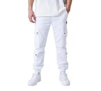 Project X Paris Cargo Multi-Poches avec Serrage élastique Blanc 30US