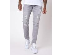 PROJECT X PARIS Jeans Color Gris Clair 98% Coton, 2% Spandex, pour Homme, Parfait pour tous les jours & Streetwear, avec Taille 31, Ref TP21001-GY-31