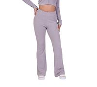 Project X Paris Pantalon évasé Triple Logo côtelé Gris Clair S