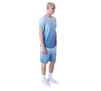 Project X Paris Short de Bain à Effet degradé Bicolore et All Over Ice Blue XL