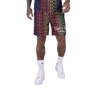 Project X Paris Short Motif Logo dégradé Arc-en-Ciel Noir XL