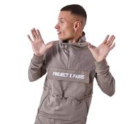 Project X Paris Sweat à Capuche Style Coupe Vent Taupe M
