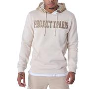 Project X Paris Sweat-Shirt, Homme, Ivoire, Taille S, 55% Coton - Style Quotidien Confortable