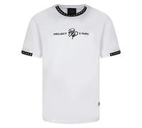 Project X Paris T-Shirt uni avec Bande Logo Blanc XS