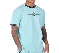 Project X Paris T-Shirt uni avec Bande Logo Turquoise M