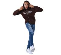 Project X Paris Veste a Capuche zippé à Broderie Origin Marron L
