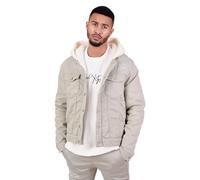 Project X Paris Veste denim avec capuche mouton Vert d'eau M