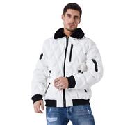 Project X Paris Veste matelassée col aviateur fourrure Blanc M