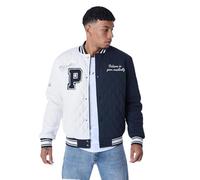 Project X Paris Veste oversize matelassée style universitaire bicolore Bleu L