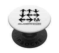 [Project Zircon × NES Gradius 40th] UUDDLRLRBA L Logo (W,A) PopSockets PopGrip Adhésif