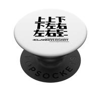 [Project Zircon × NES Gradius 40th] UUDDLRLRBA S Logo (W,K) PopSockets PopGrip Adhésif