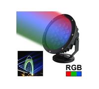 Projecteur 15 LED 1W Rouge Vert Bleu Jour Spot Lumineux Extérieur 120 Lumens 15W