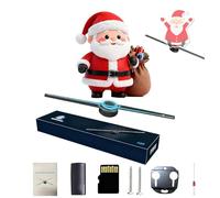 Projecteur 3D Hologramme Fan avec WiFi et Bluetooth App Control pour décorations de vacances et d'événements