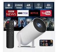 Projecteur 4K 5G 2025, LED haute définition intelligent, Wi-Fi, Bluetooth, HDMI, USB, Android, bureau et home cinéma - bbca - Royaume-Uni