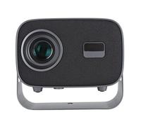 Projecteur 4k, Mini Projecteur de Film à Mise au Point électrique à Projection Courte avec Support Réglable à 360 ° pour Cinéma Maison (Prise UE)