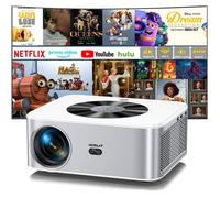 Projecteur 4K Netflix & Android Tv - 28000Lm, Wifi 6, Bluetooth, 1080P, 300'', Youtube/Prime Video Intégrés