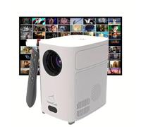 Projecteur à courte portée 500 ANSI natif 720p, prend en charge le décodage 4K avec WiFi et sans fil, projecteur intelligent Keystone à mise au point électrique pour cinéma maison HIFI, projecteur
