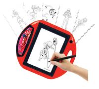 Lexibook, Miraculous Ladybug Chat Noir, Projecteur à Dessins, 4 tampons, 10 modèles, écran Lumineux, 1 Stylo Inclus, Jouet Artistique et créatif pour Filles et garçons, Rouge/Noir, CR310MI
