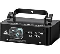 Projecteur à faisceau laser RGB, éclairage de scène DMX, flux lumineux élevé, noir, fiche EU
