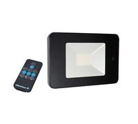 TIBELEC, 351220, Projecteur LED 32W / 2800LM avec détecteur de mouvement et télécommande IP65, Connecteur rapide pour faciliter son installation, support de fixation orientable, Noir