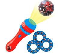 Projecteur à histoires et lampe torche spiderman rouge TU