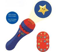 Projecteur a histoires et lampe torche Super Mario - LEXIBOOK - Mixte - Bleu - 3 ans et plus