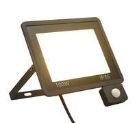 vidaXL Projecteur à LED avec capteur 100 W Blanc chaud pour extérieur