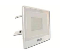 1 pz 50W LED PIR Sensor Floodlight Samsung Chip White Body 4000K 1m Cable