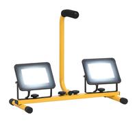 Projecteur à LED avec Poignée 2x30 W Blanc Chaud Eclairage de Sécurité vidaXL