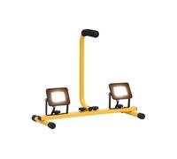 Projecteur à LED avec Poignée Lampe d'Extérieur Eclairage de Sécurité de Jardin Projecteur d'Extérieur Atelier 2x10 W 149643