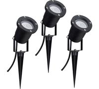 Projecteur à LED de jardin Paulmann 98897 jeu de 3 LED GU10 10.5 W noir