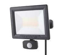 Projecteur à LED d'extérieur Luceco Essence avec capteur infrarouge noir 30W 3000lm