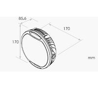 Projecteur à LED KOSO Thunderbolt 170 mm