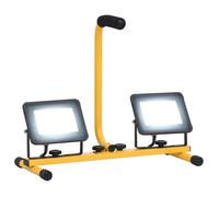 Projecteur à LED - vidaXL - 2x30 W - Blanc froid - Poignée ergonomique - Aluminium