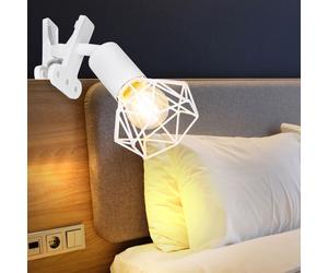 Projecteur à pince, lampe de bureau, chambre à coucher, spot de lecture, grille mobile