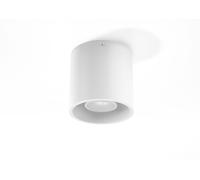 Projecteur À Poser Rond Ø10Cm GU10 Blanc Aluminium Spot Intérieur
