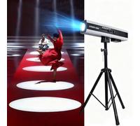 Projecteur à TêTe Mobile Led Avec Support, Projecteur De Poursuite De ScèNe 880W Avec ContrôLe Manuel Multicolore Et 5 Effets De Motifs Et 3 TempéRatures De Couleur, BoîTier Ip20 Pour ExtéRieur