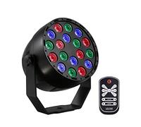 Projecteur à tête Mobile Télécommande 18 Le Ds rvb Mini LED Effet d'éclairage par étage Dj Disco Party Holiday Bar de Noël Club d'anniversaire mariage Lumière