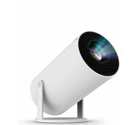 Projecteur amélioré avec WiFI 6 et Bluetooth Mini cinéma vidéo intelligent portable 4K HD 1080p écran extérieur film maison TV Android moniteur PC jeux rotatif à 180° compatible avec ordinateur