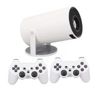 Projecteur Android 13 portable 4K 8GB 1GB écran 40-130 pouces avec manettes de jeu