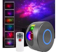 Projecteur Aurora - Projecteur d'étoiles - Projecteur de galaxies - 10 modes d'éclairage différents - Gris - Sinterklaas & cadeau de Noël