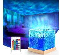 Projecteur Aurore Boréale, Lampe De Projecteur Vague Ocean Rotatives, Lampe À Vagues D'eau Dégradées 16 Couleurs (avec Télécommande), Pour Chambre À Coucher, Chambre D'enfant, Fête, Salle De Jeux