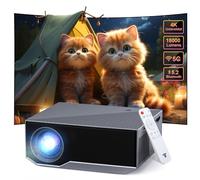 Projecteur avec WiFi et Bluetooth, 2025, 20 000 lumens, 600 ANSI natif, Full HD 1080p, projecteur de film intérieur et extérieur, compatible avec Android/iOS/Windows/HDMI/USB