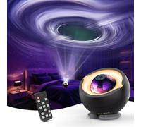 Projecteur Black Hole sculpté scientifiquement par une lumière LED, projecteur d'étoiles Galaxy, veilleuse pour la décoration de chambre à coucher, l'enseignement des STEM et les cadeaux