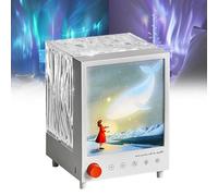 Projecteur Bluetooth Baleine Aurora, Aurores Boréales avec Haut-parleur Bluetooth, Gradation Progressive, Synchronisation Lumière-Son, 10h de Lecture pour le Sommeil, Décoration Maison et Chambre